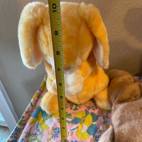 TY Large Vintage NWT Bunnies Praying Grace HTF Hopper and Ears Brown Bunny - Picture 11 of 15